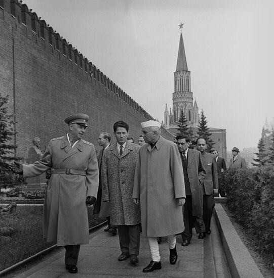 Jawaharlal Nehru visits Soviet Union