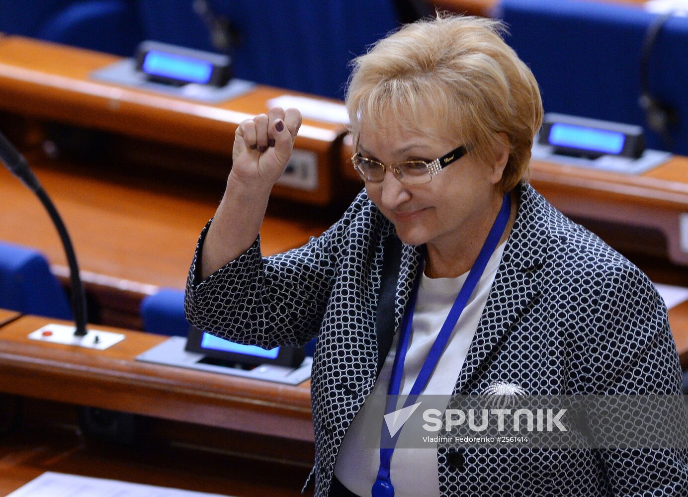 State Duma Speaker Sergei Naryshkin during PACE session