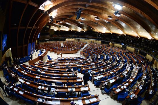 Plenary meeting of the winter session of the Parliamentary Assembly Council of Europe