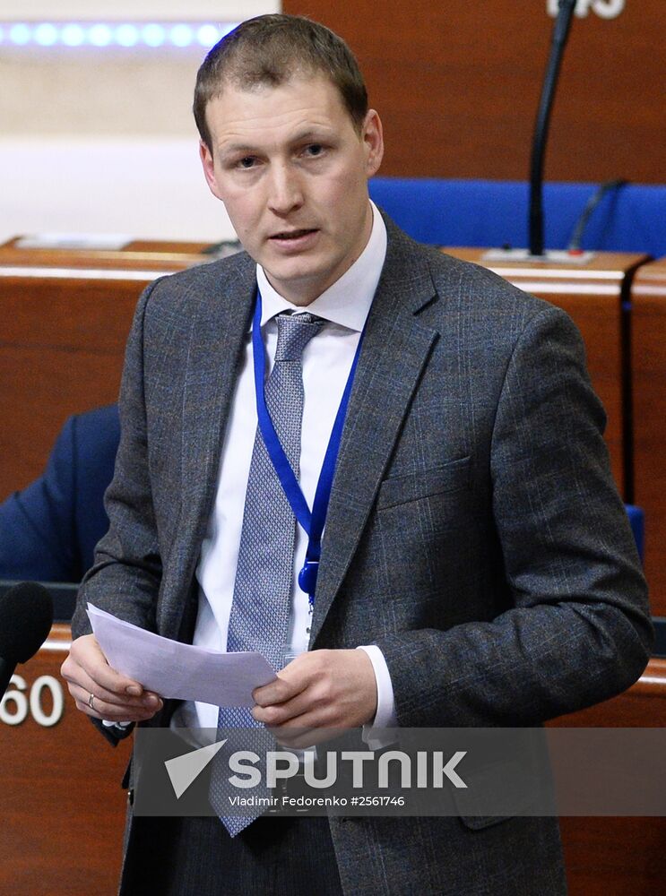 Plenary meeting of the winter session of the Parliamentary Assembly Council of Europe