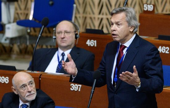 Plenary meeting of the winter session of the Parliamentary Assembly Council of Europe