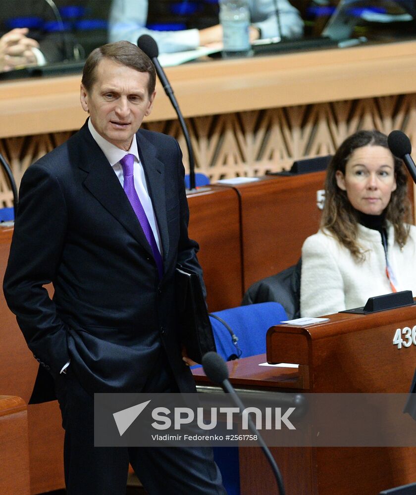 Plenary meeting of the winter session of the Parliamentary Assembly Council of Europe
