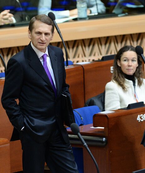 Plenary meeting of the winter session of the Parliamentary Assembly Council of Europe