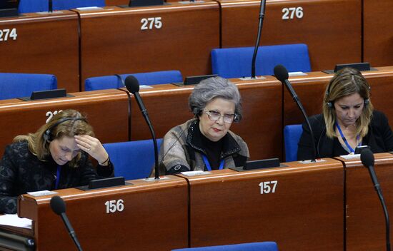 Plenary meeting of the winter session of the Parliamentary Assembly Council of Europe
