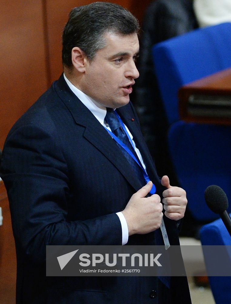 Plenary meeting of the winter session of the Parliamentary Assembly Council of Europe