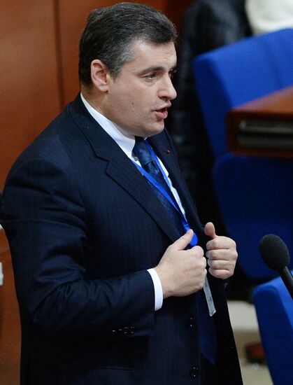 Plenary meeting of the winter session of the Parliamentary Assembly Council of Europe