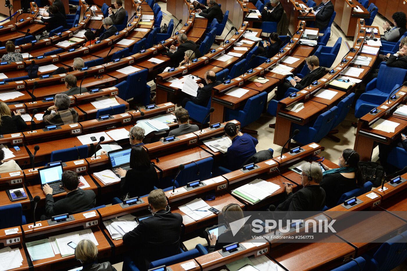 Plenary meeting of the winter session of the Parliamentary Assembly Council of Europe