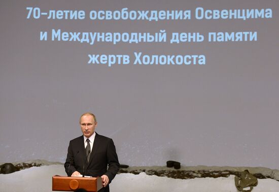 President Vladimir Putin attends International Holocaust Remembrance Day events