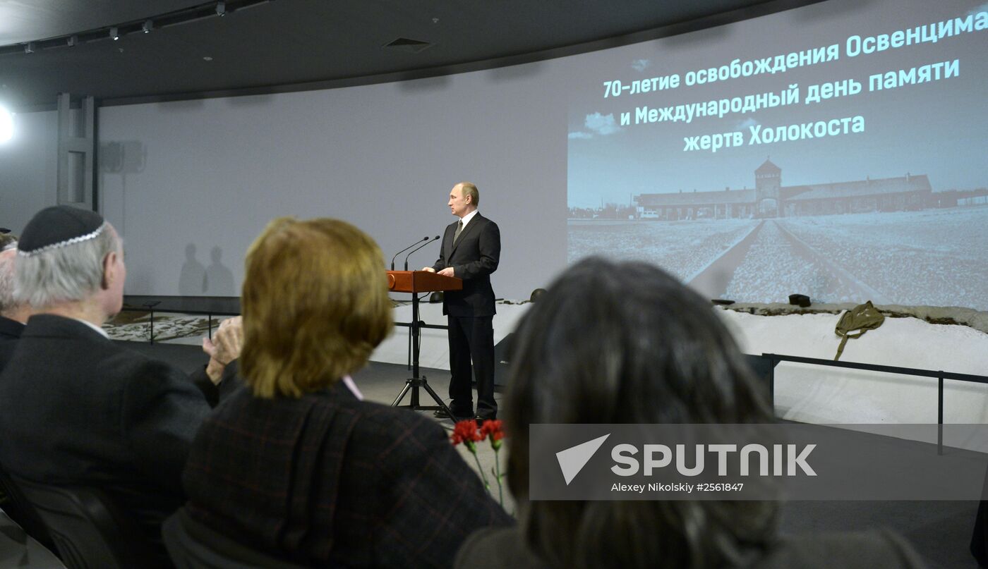 President Vladimir Putin attends International Holocaust Remembrance Day events