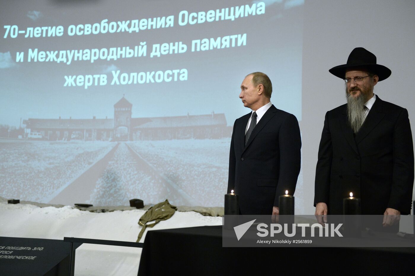 President Vladimir Putin attends International Holocaust Remembrance Day events