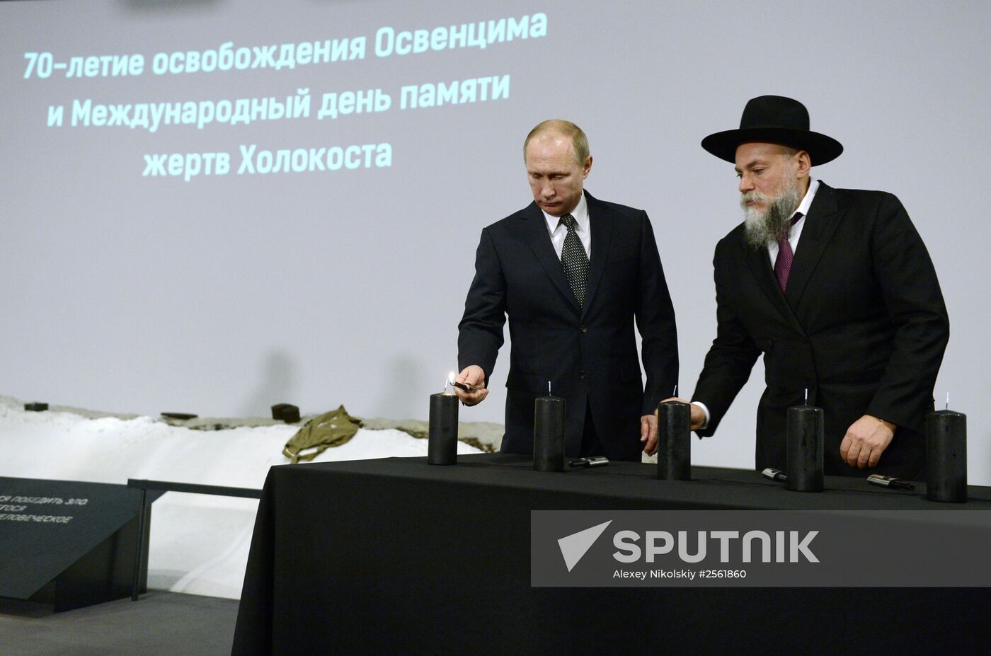 President Vladimir Putin attends International Holocaust Remembrance Day events