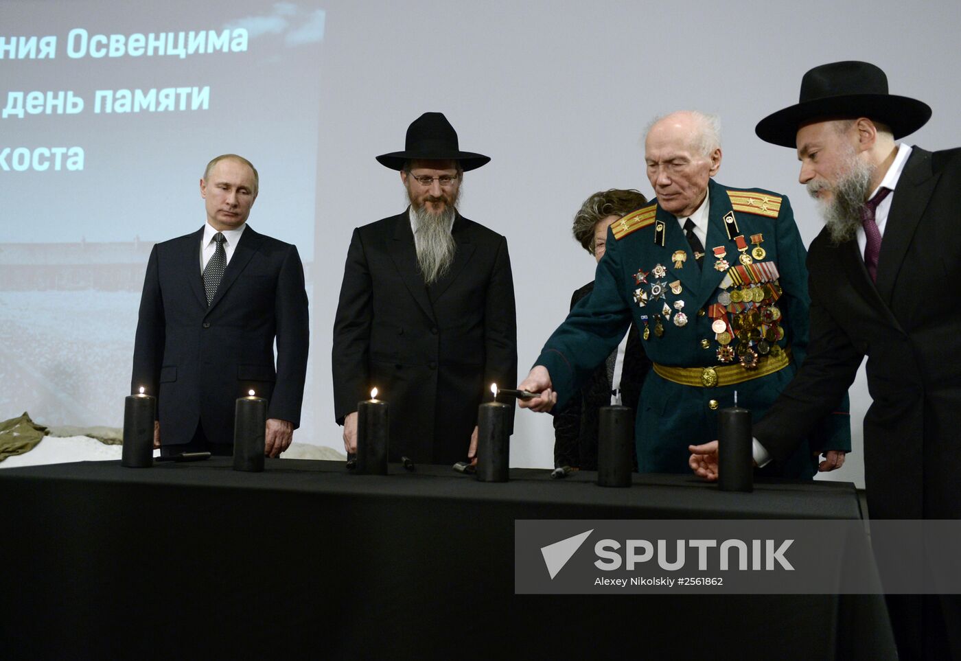 President Vladimir Putin attends International Holocaust Remembrance Day events
