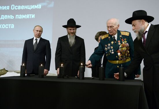 President Vladimir Putin attends International Holocaust Remembrance Day events