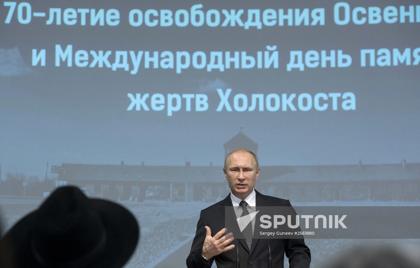 President Vladimir Putin attends International Holocaust Remembrance Day events