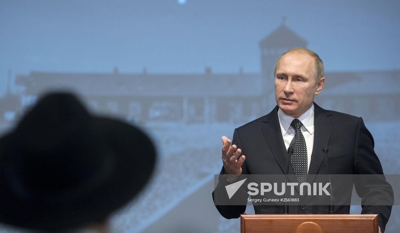 President Vladimir Putin attends International Holocaust Remembrance Day events