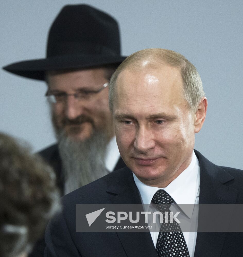 President Vladimir Putin attends International Holocaust Remembrance Day events