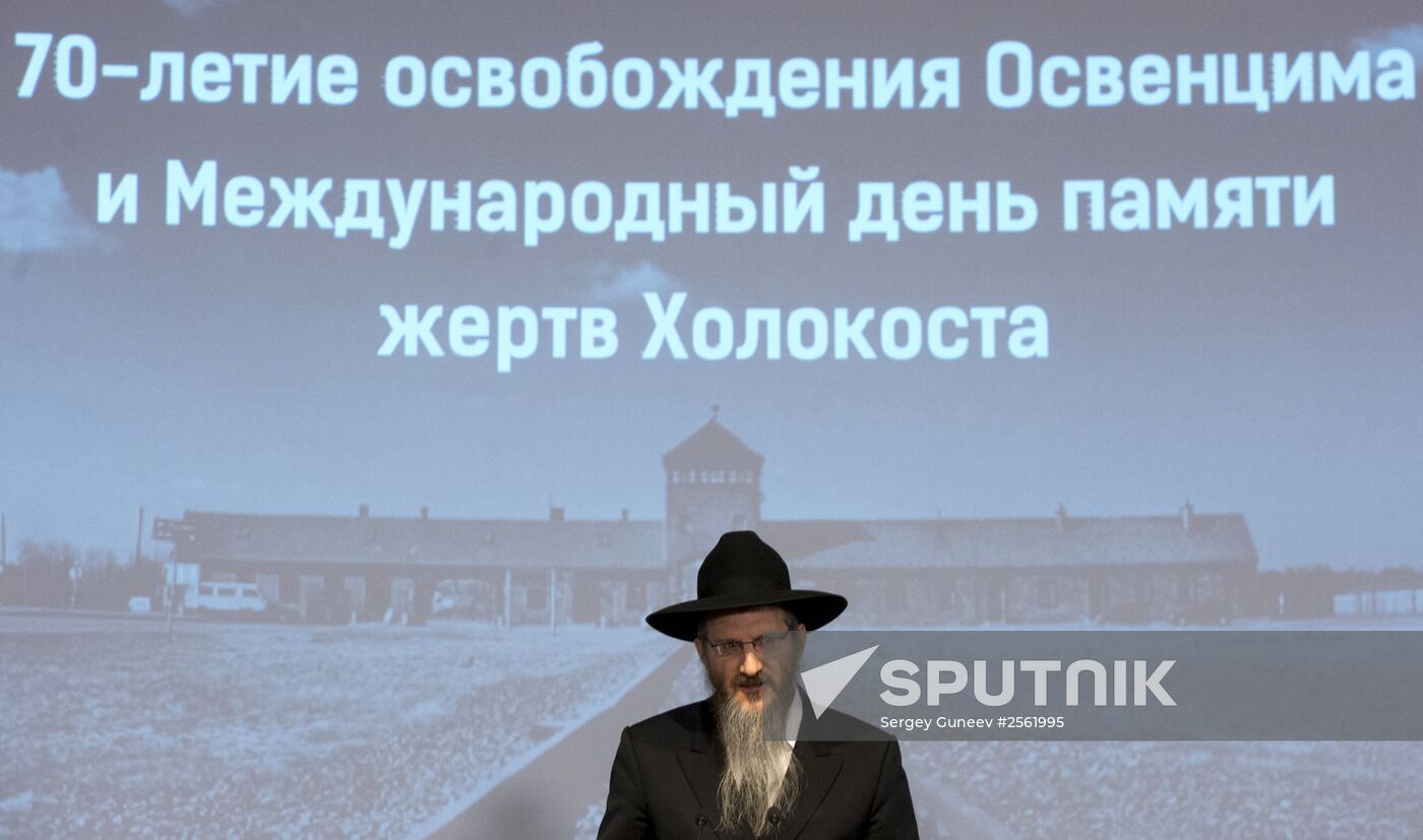 President Vladimir Putin attends International Holocaust Remembrance Day events
