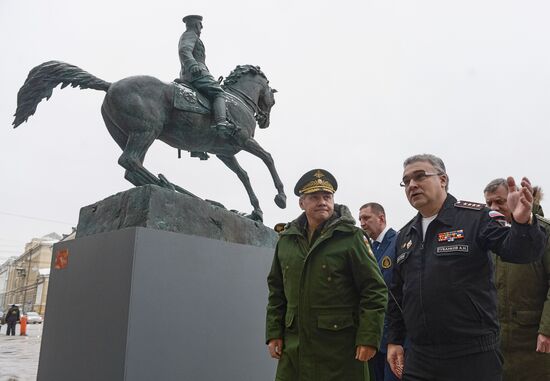 Second monument to Marshal Georgy Zhukov unveiled on Moscow's Manezhnaya Square