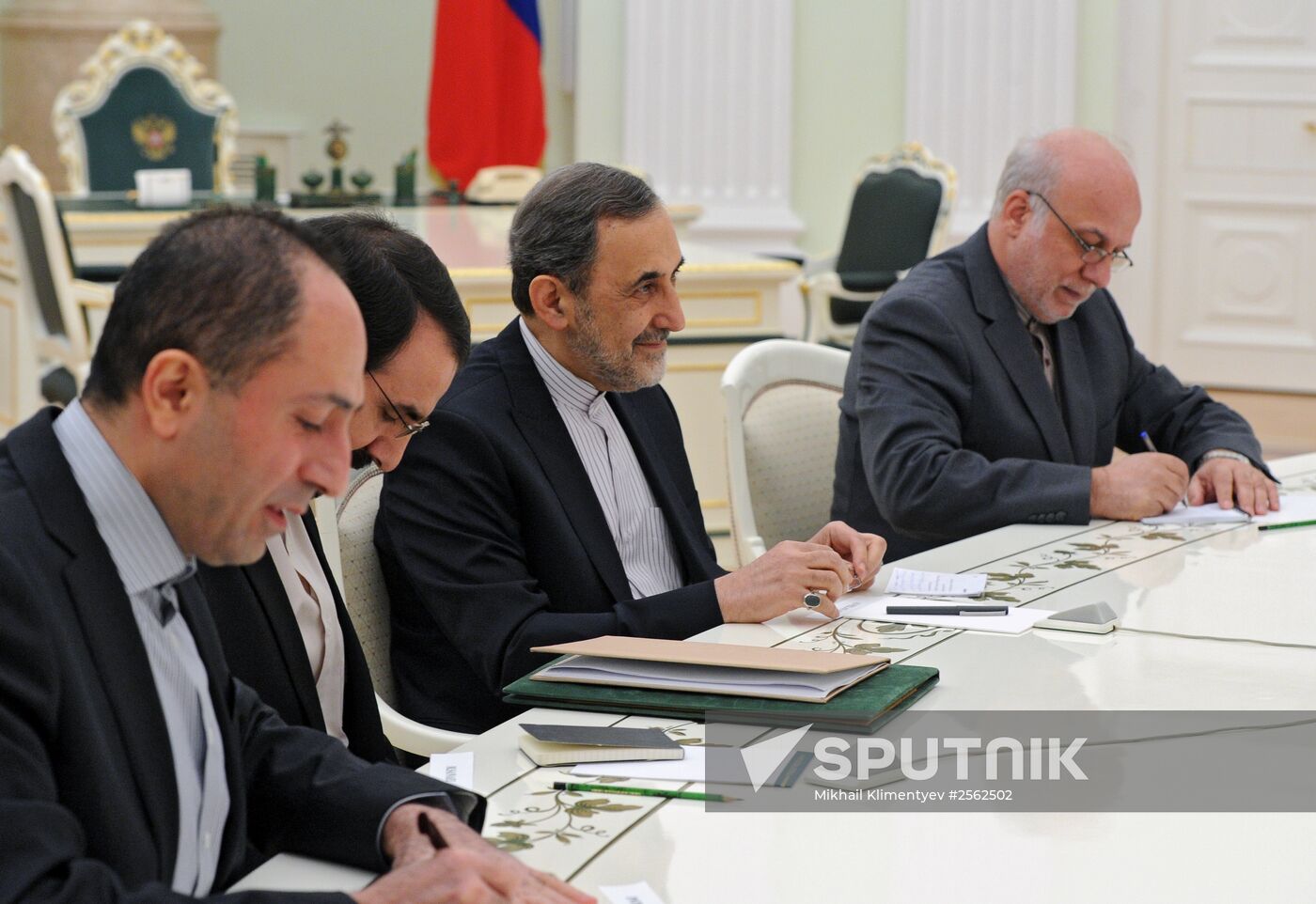 Vladimir Putin meets with Ali Akbar Velayati, Iranian president's special envoy and advisor for foreign affairs