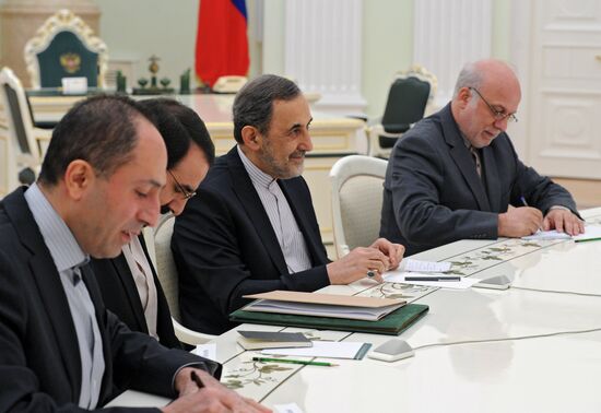 Vladimir Putin meets with Ali Akbar Velayati, Iranian president's special envoy and advisor for foreign affairs