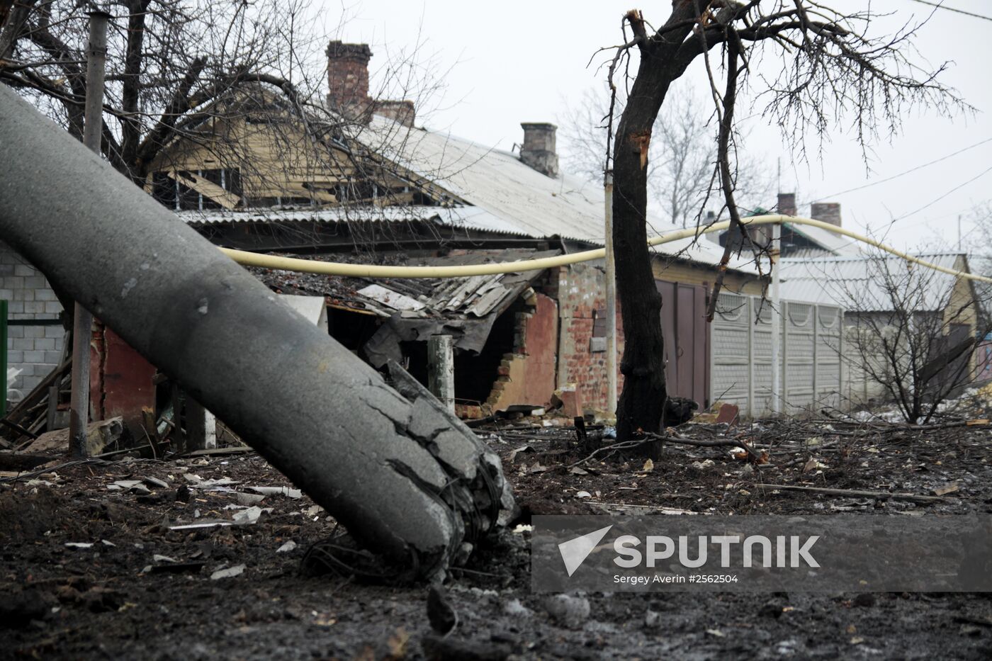 Donetsk after shelling