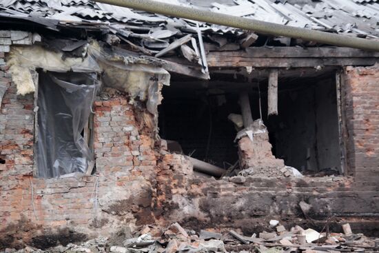 Donetsk after shelling
