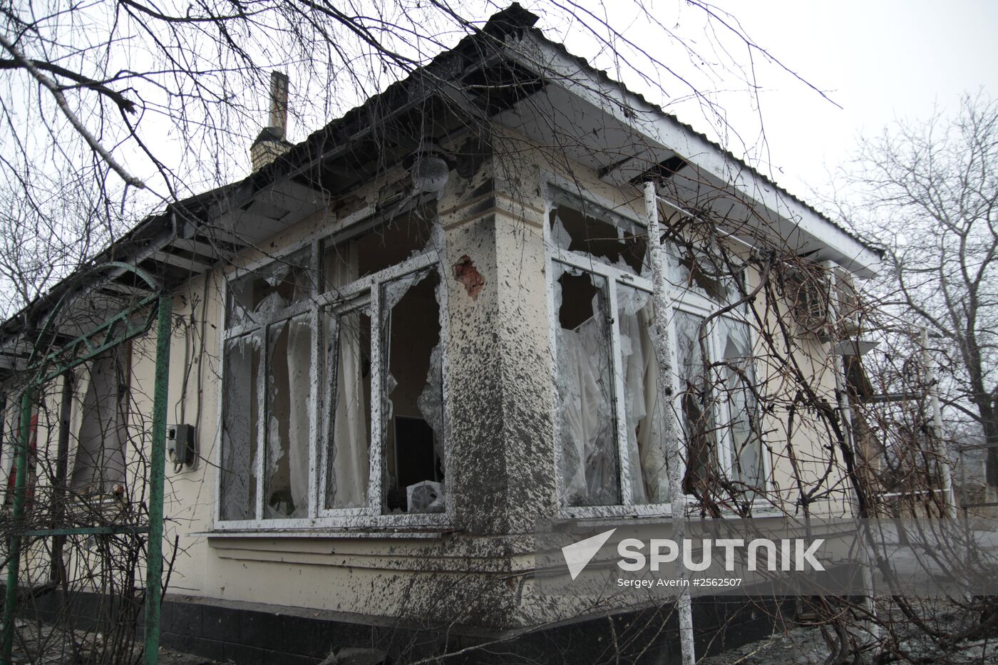 Donetsk after shelling