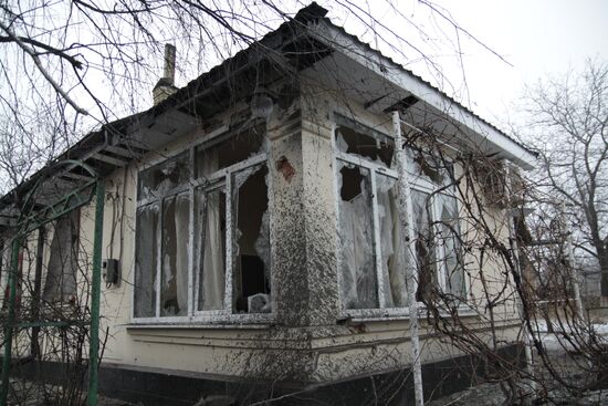Donetsk after shelling