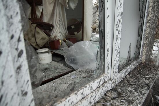 Donetsk after shelling