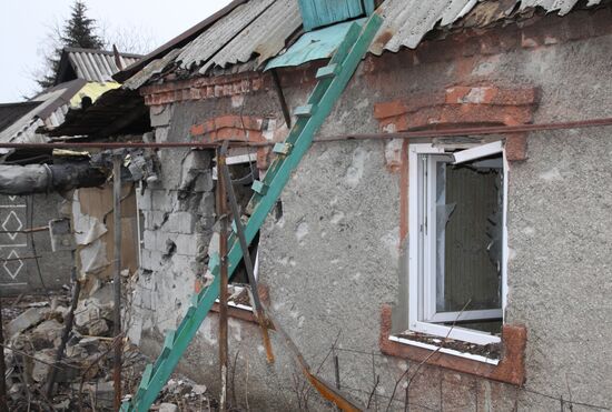 Donetsk after shelling