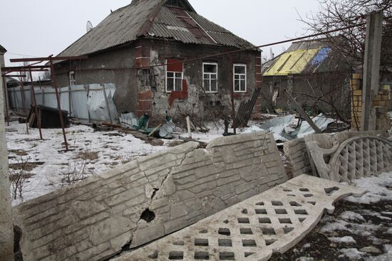 Donetsk after shelling