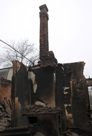 Donetsk after shelling