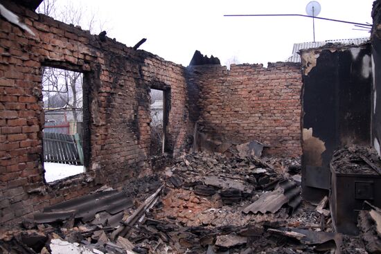 Donetsk after shelling