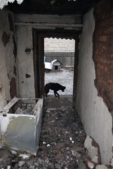Donetsk after shelling