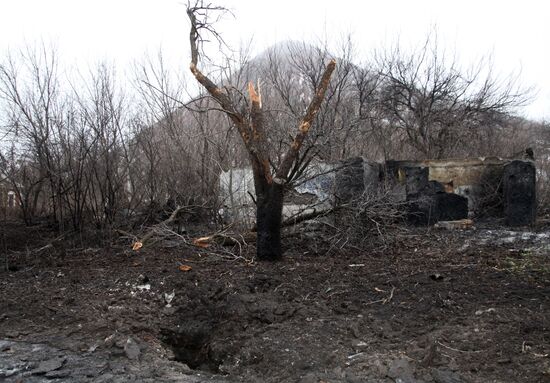 Donetsk after shelling