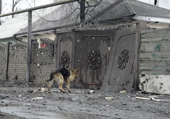 Donetsk after shelling