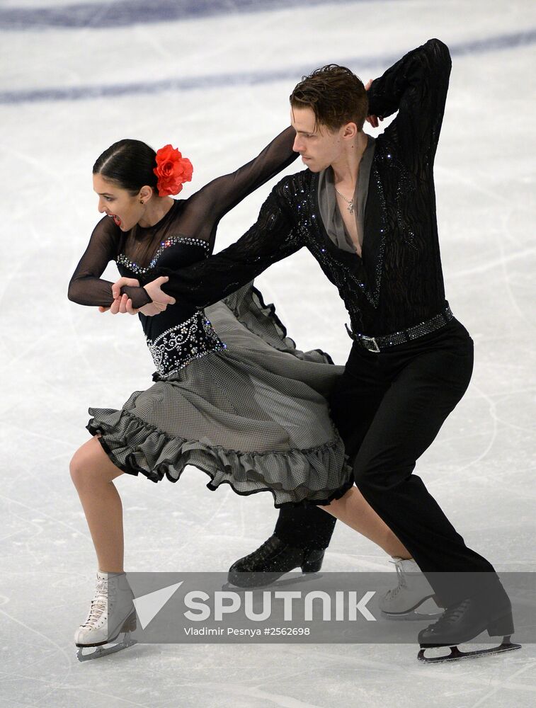 European Figure Skating Championships. Ice dancing. Short program