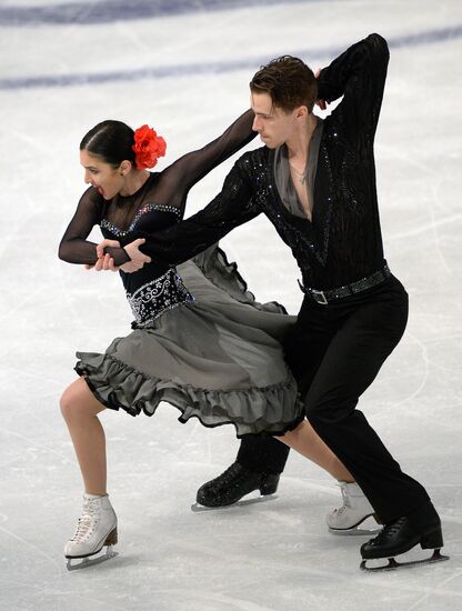 European Figure Skating Championships. Ice dancing. Short program