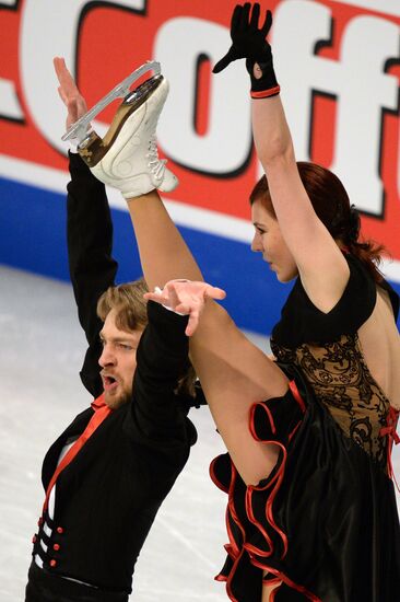 European Figure Skating Championships. Ice dancing. Short program