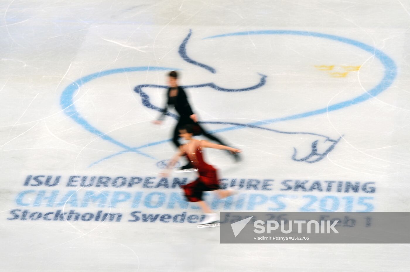 European Figure Skating Championships. Ice dancing. Short program