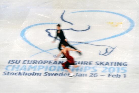 European Figure Skating Championships. Ice dancing. Short program