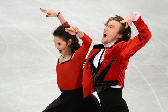 European Figure Skating Championships. Ice dancing. Short program