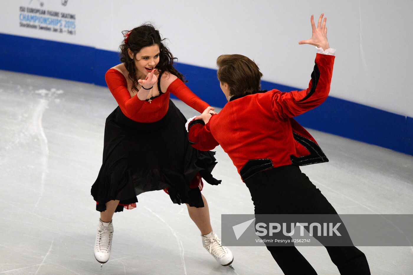 European Figure Skating Championships. Ice dancing. Short program