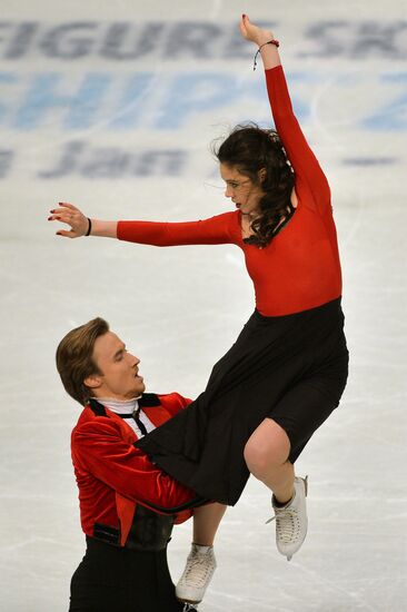 European Figure Skating Championships. Ice dancing. Short program