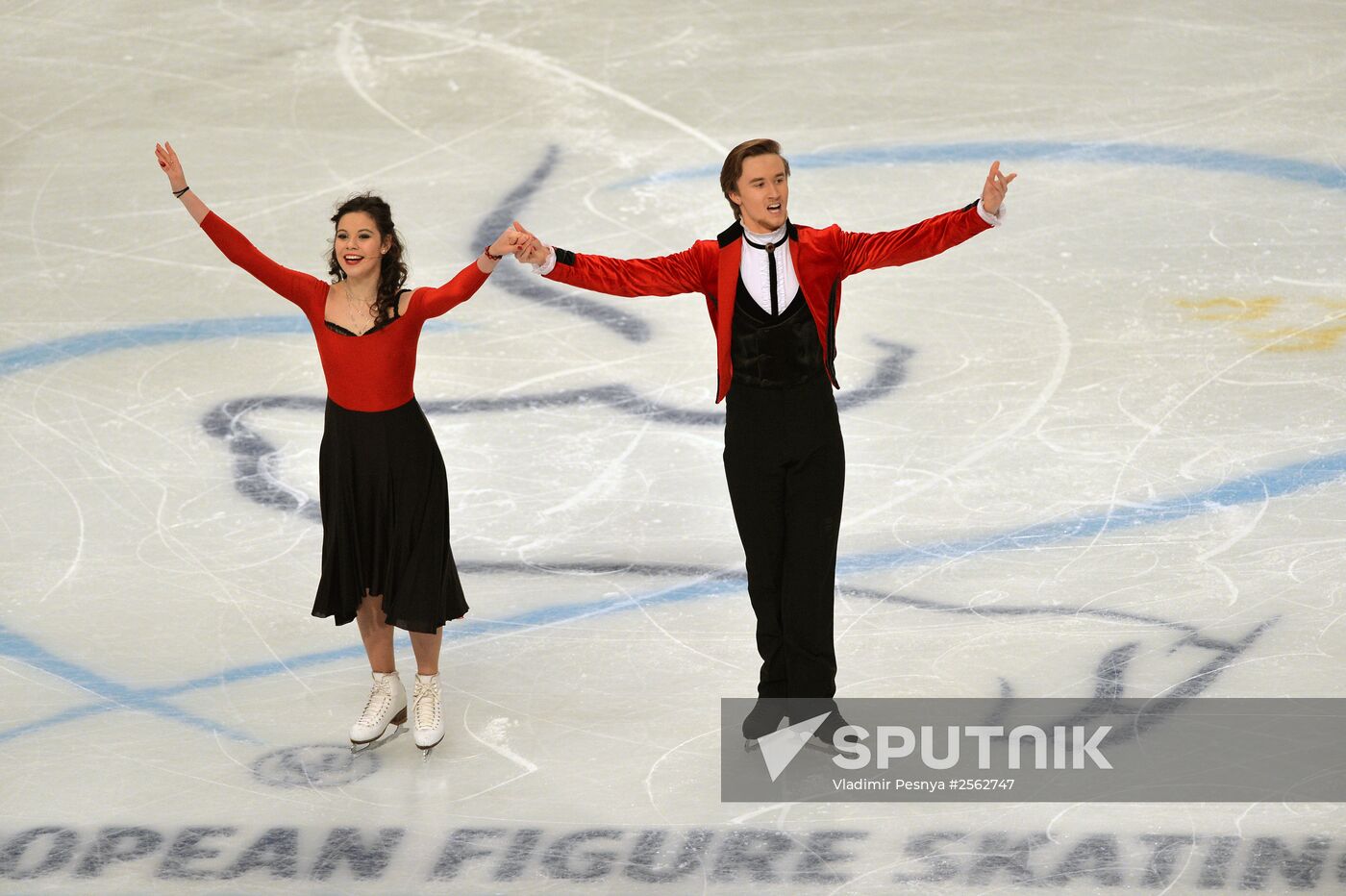 European Figure Skating Championships. Ice dancing. Short program