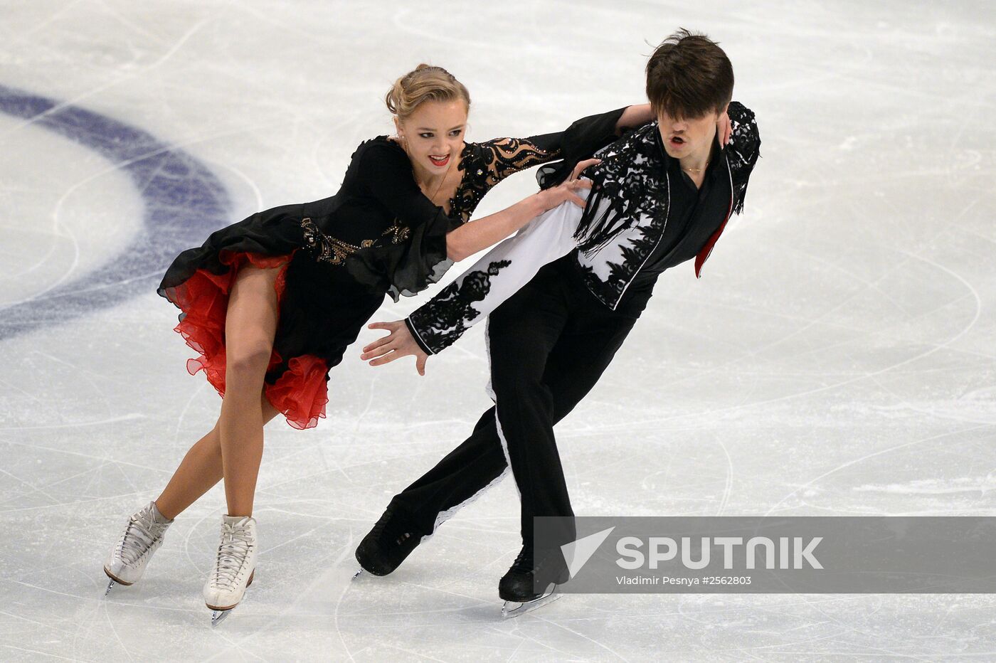 European Figure Skating Championships. Ice dancing. Short program