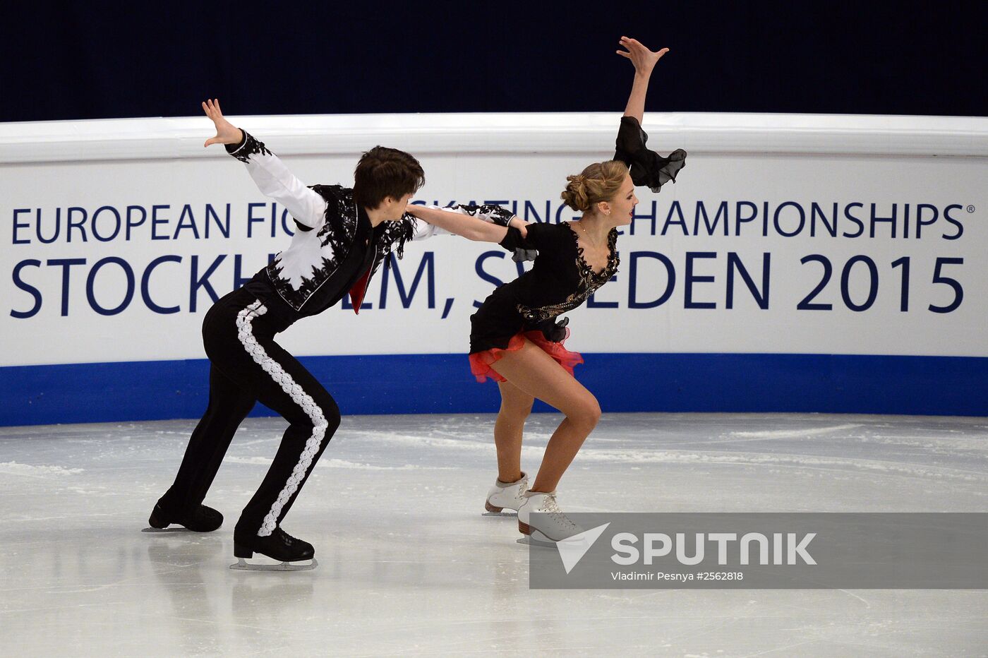 European Figure Skating Championships. Ice dancing. Short program