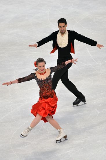 European Figure Skating Championships. Ice dancing. Short program