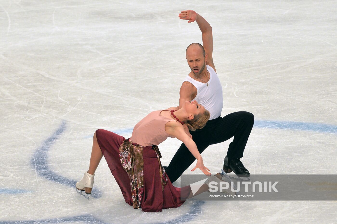 European Figure Skating Championships. Ice dancing. Short program