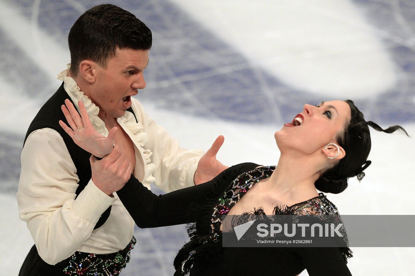 European Figure Skating Championships. Ice dancing. Short program